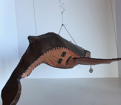 steampunk whale from back